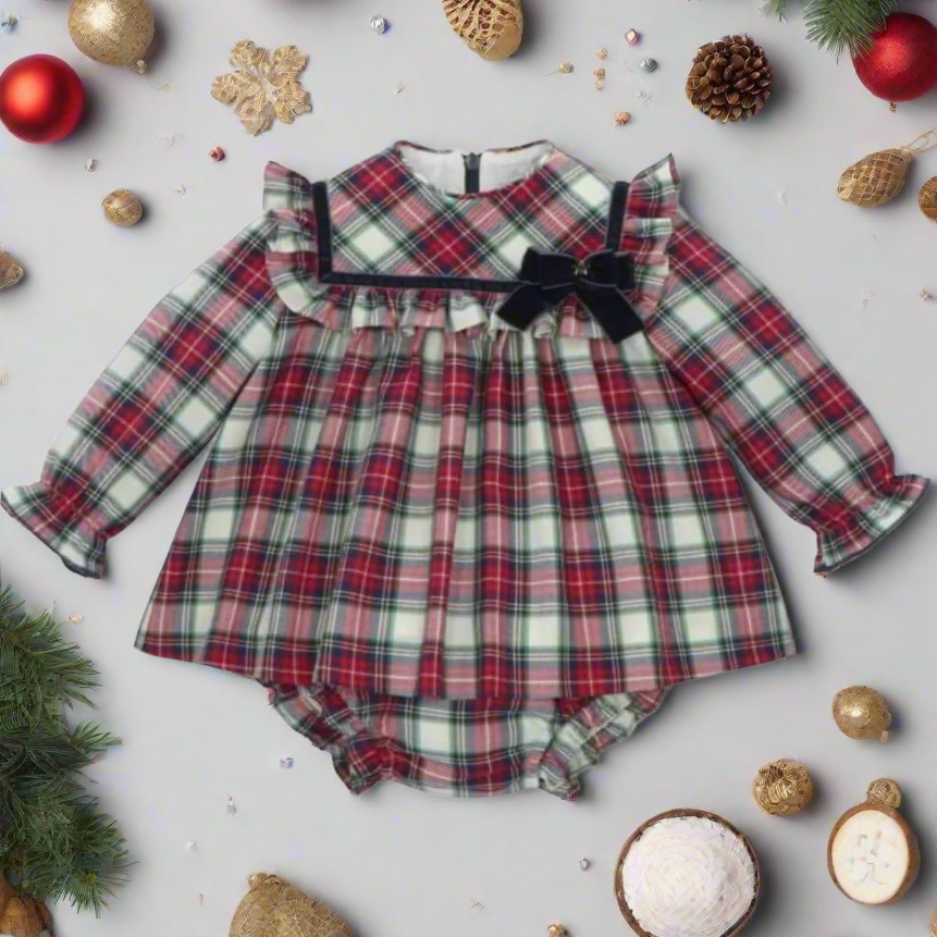 girls martin aranda tartan dress