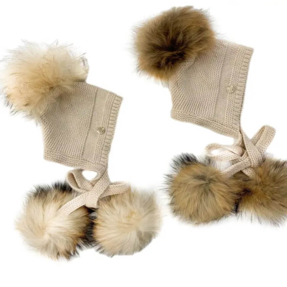 Pasha three pom hat by petit maison kids