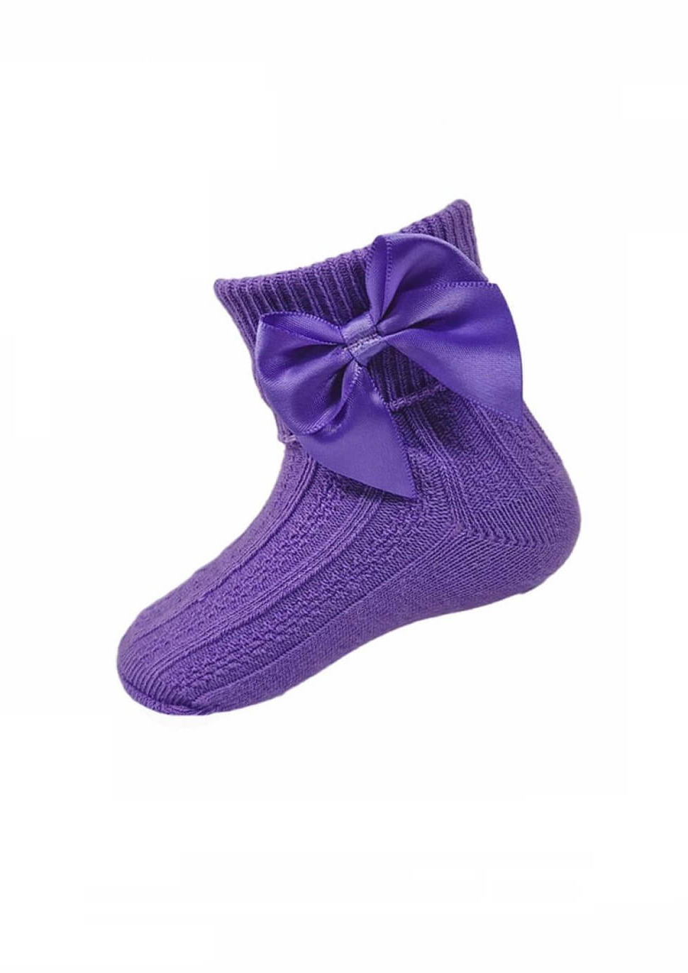 plum bowed ankle socks from tors childrens wear