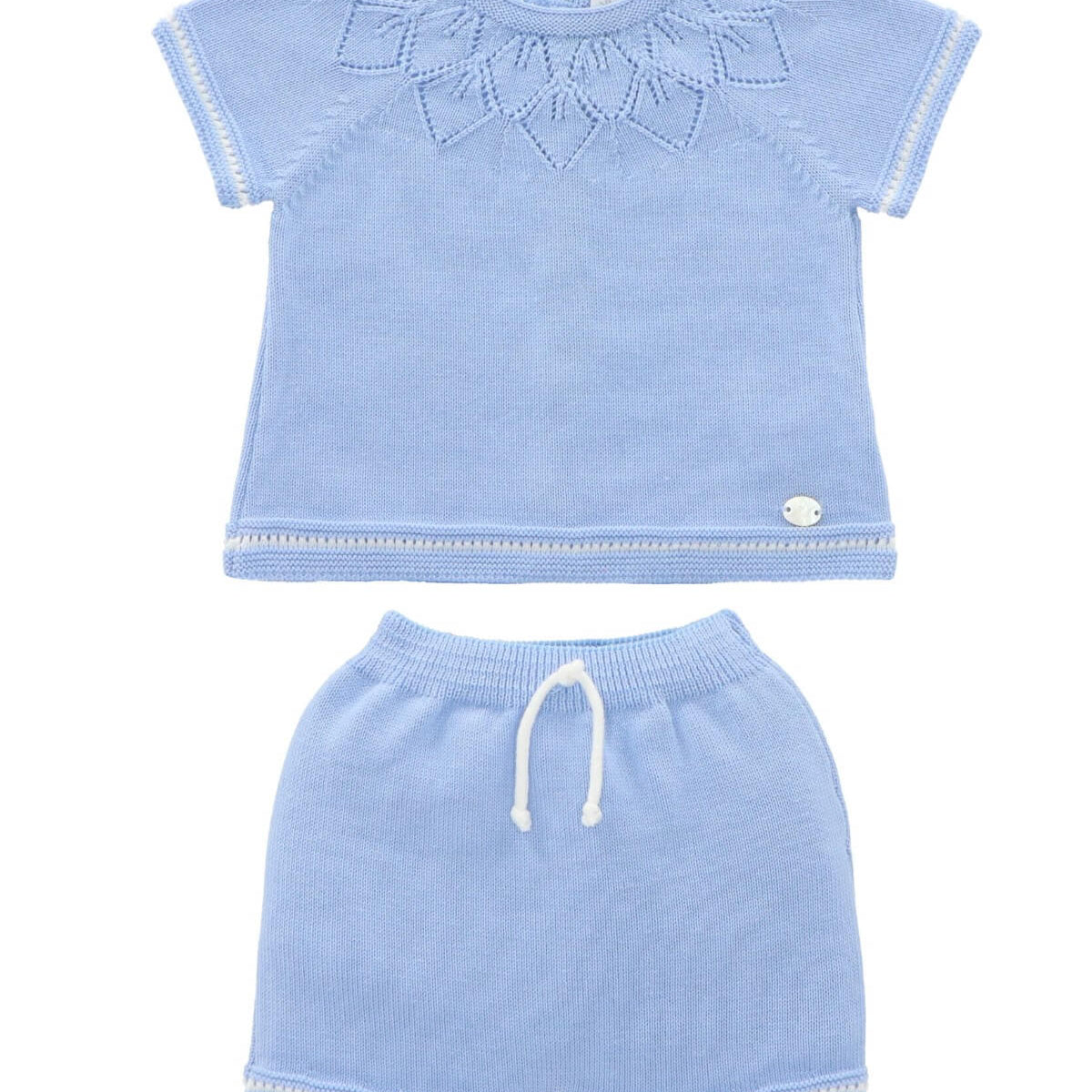 martin aranda Blue Knit Jumper and Shorts