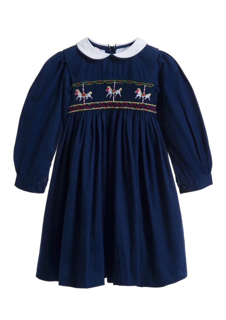 annafie london horse carousel smocked dress from tors childrens wear