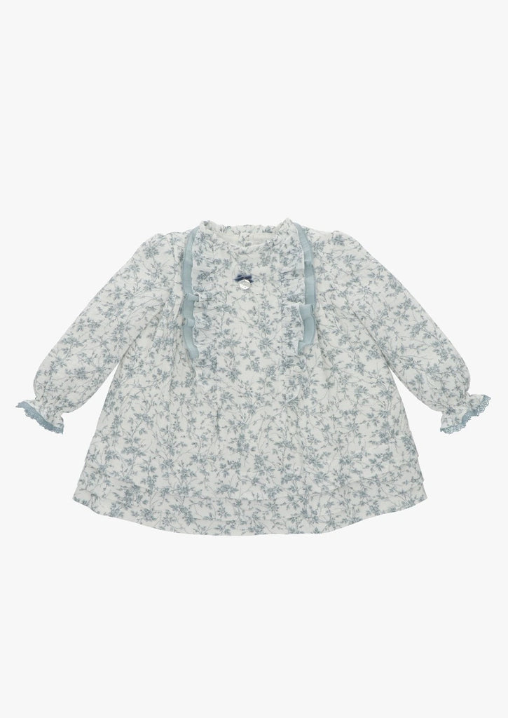 "Belle" Floral Print Dress from tors childrens wear aw23 collection by spanish brand martin aranda