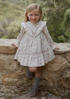 "Charlotte" Floral Dress from tors childrens wear aw23 collection by spanish brand martin aranda