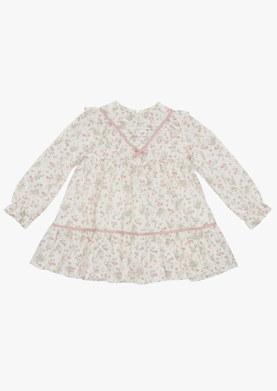 "Charlotte" Floral Dress from tors childrens wear aw23 collection by spanish brand martin aranda