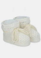 lace knitted booties from martin aranda