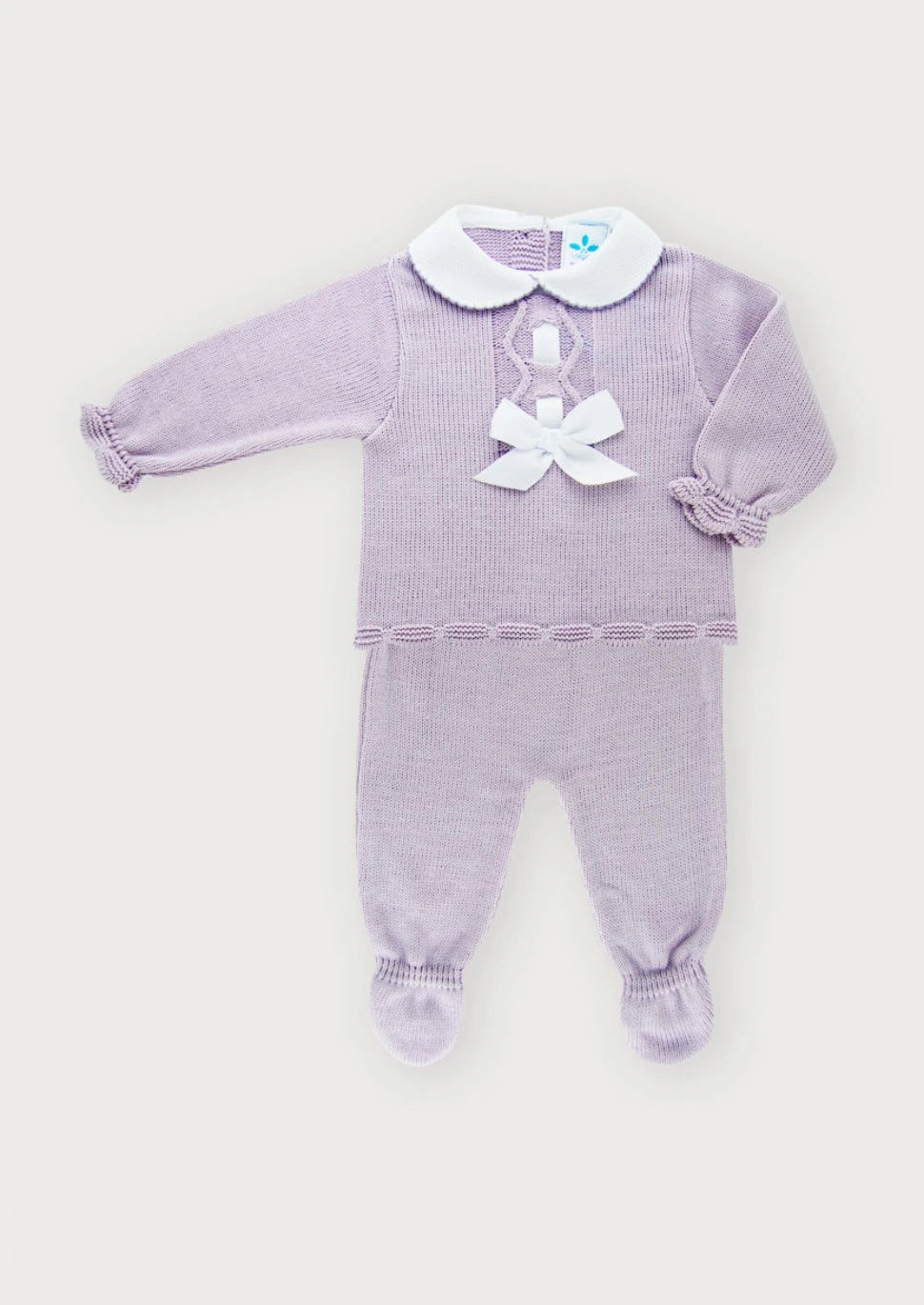 Lilac Knitted Jumper and Leggings Set