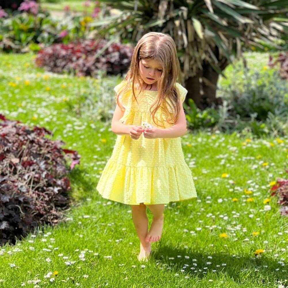 martin aranda yellow summer dress 