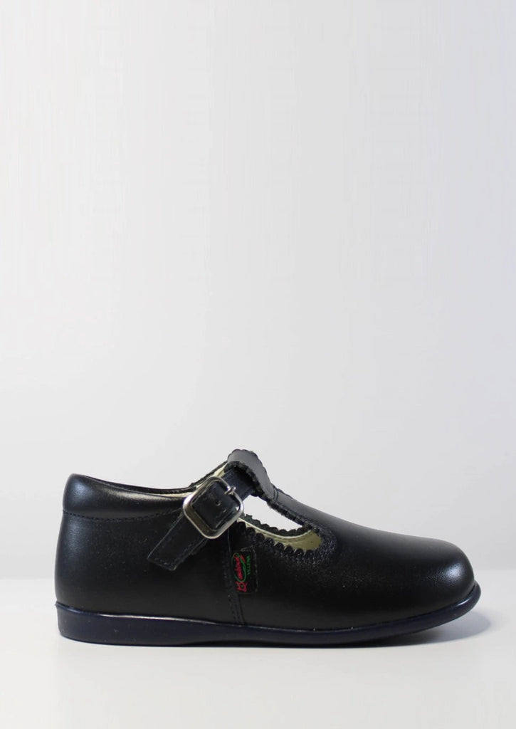 boys navy t-bar shoes by bambi