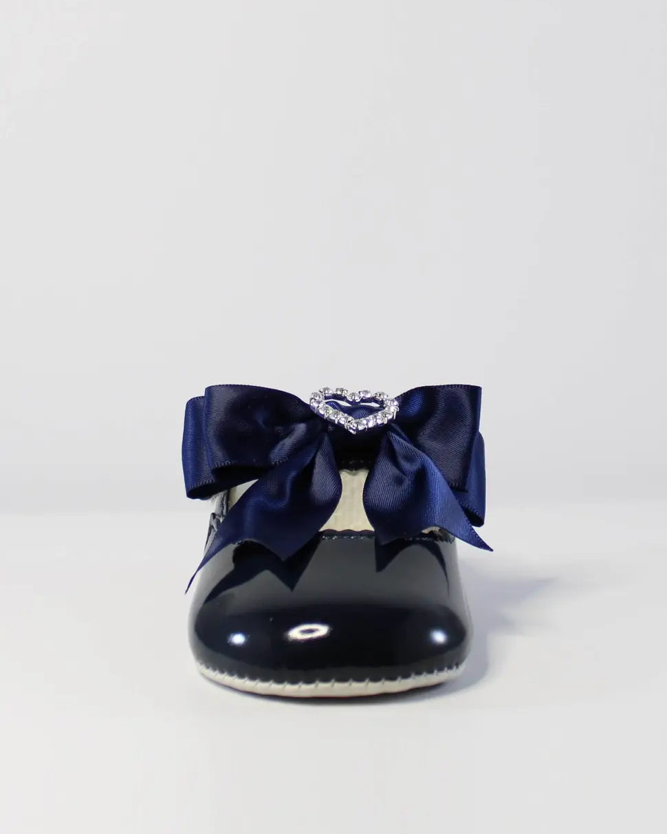 navy patent diamnate bowed baypods from tors childrens wear