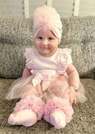 PinkTulle Dress and Turban by caramelo kids