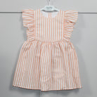 Rapife Orange Striped Sleeveless Dress