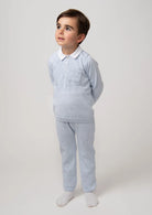 sky diamond knitted two piece set by caramelo kids