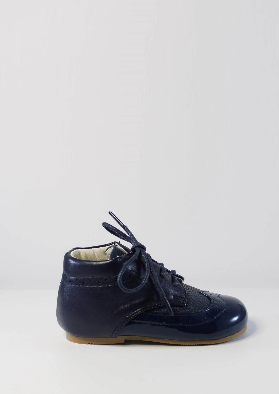 sevva boys navy brogue boots