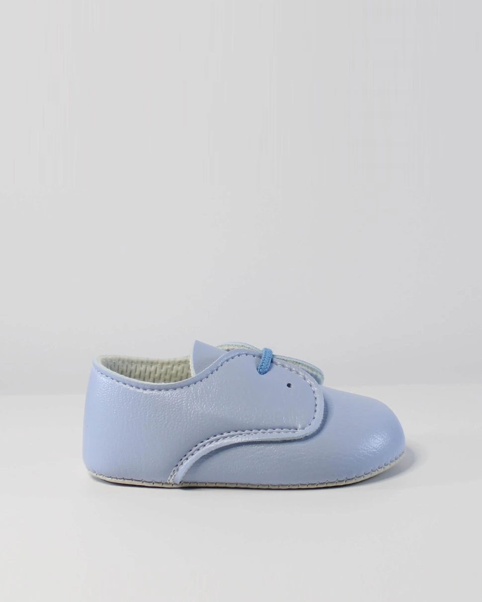 baypods boys sky blue laced shoes
