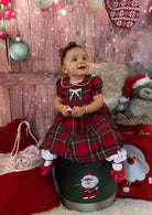 caramelo kids tartan smocked heart dress and headband at tors childrens wear