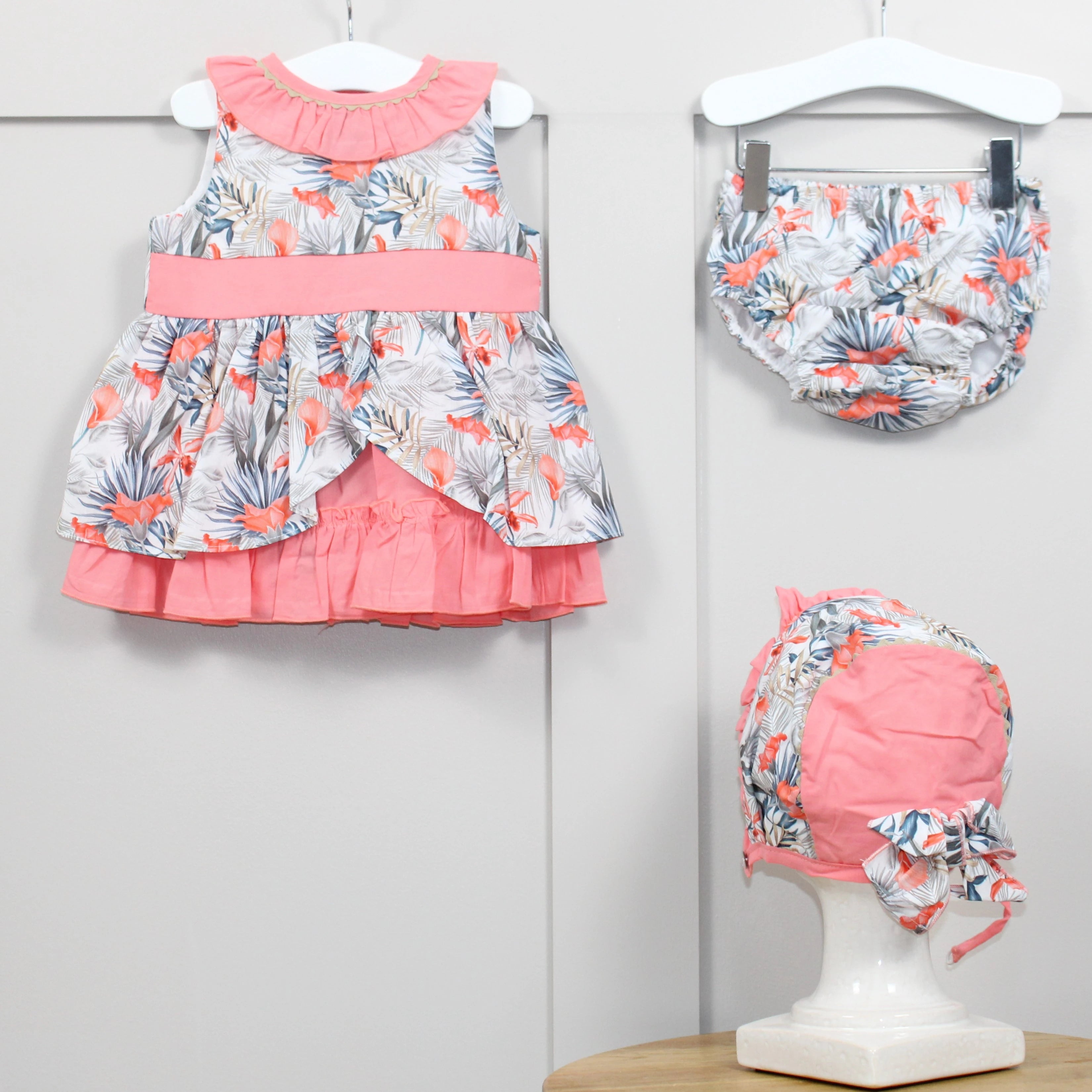 dbb collections pink floral print dress set