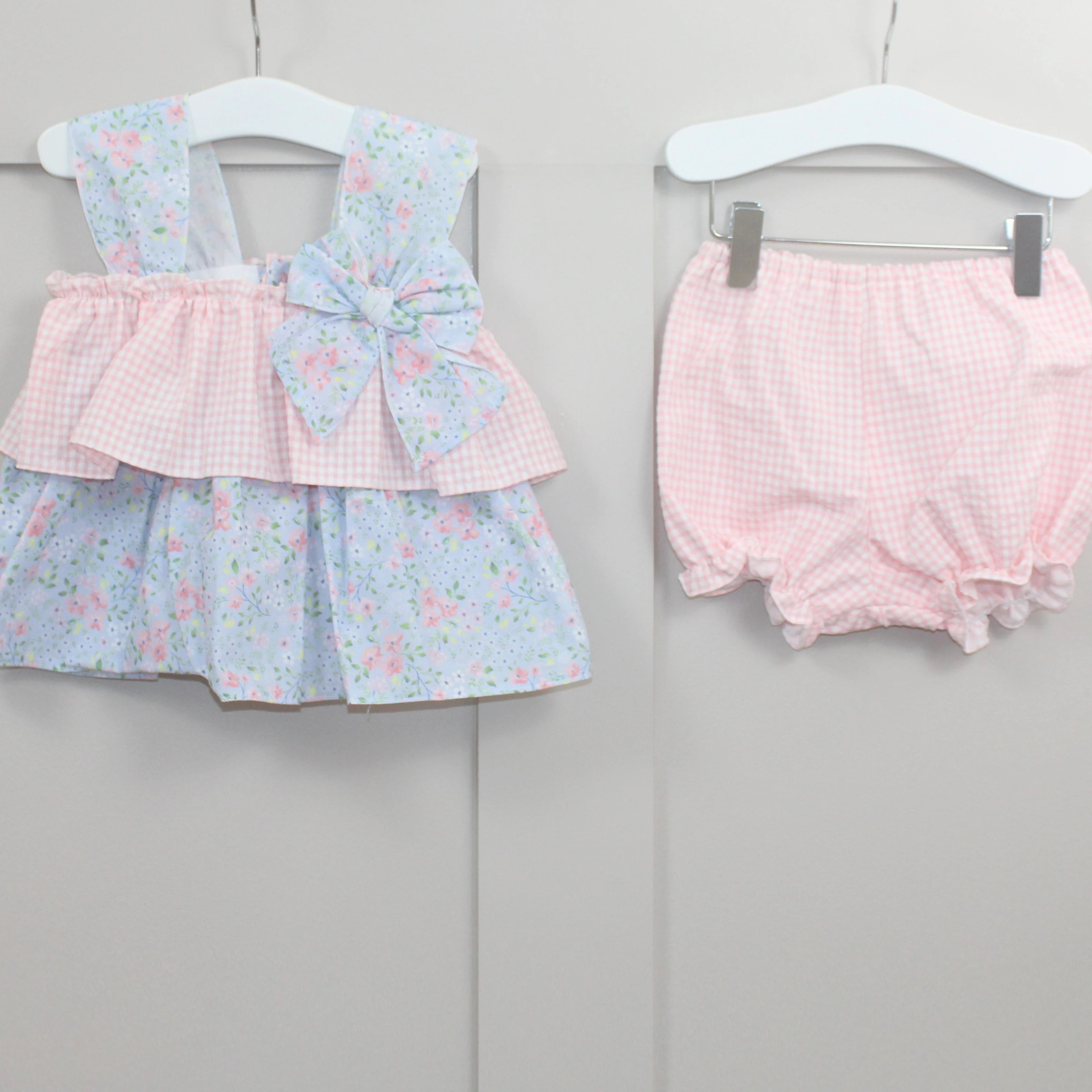 dbb collections girls floral print blouse and bloomers