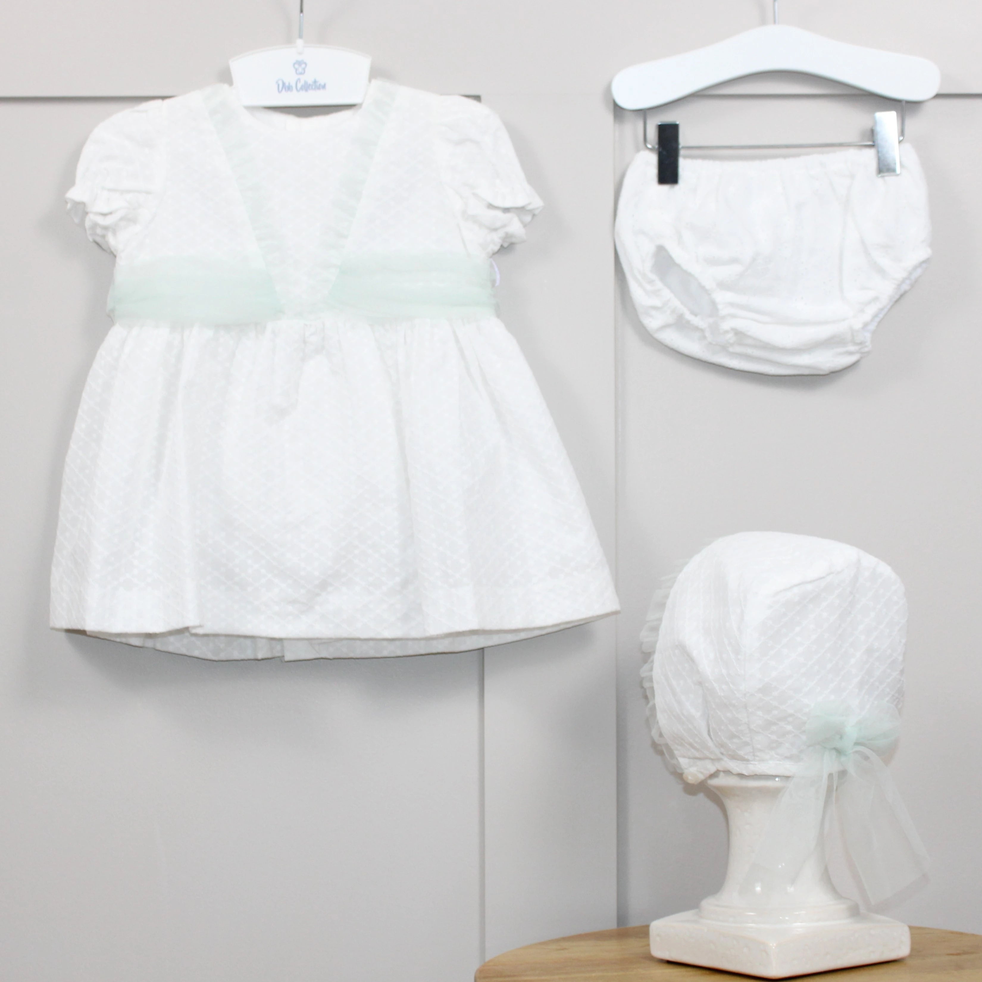 dbb collections Luciana Dress & Bonnet Set
