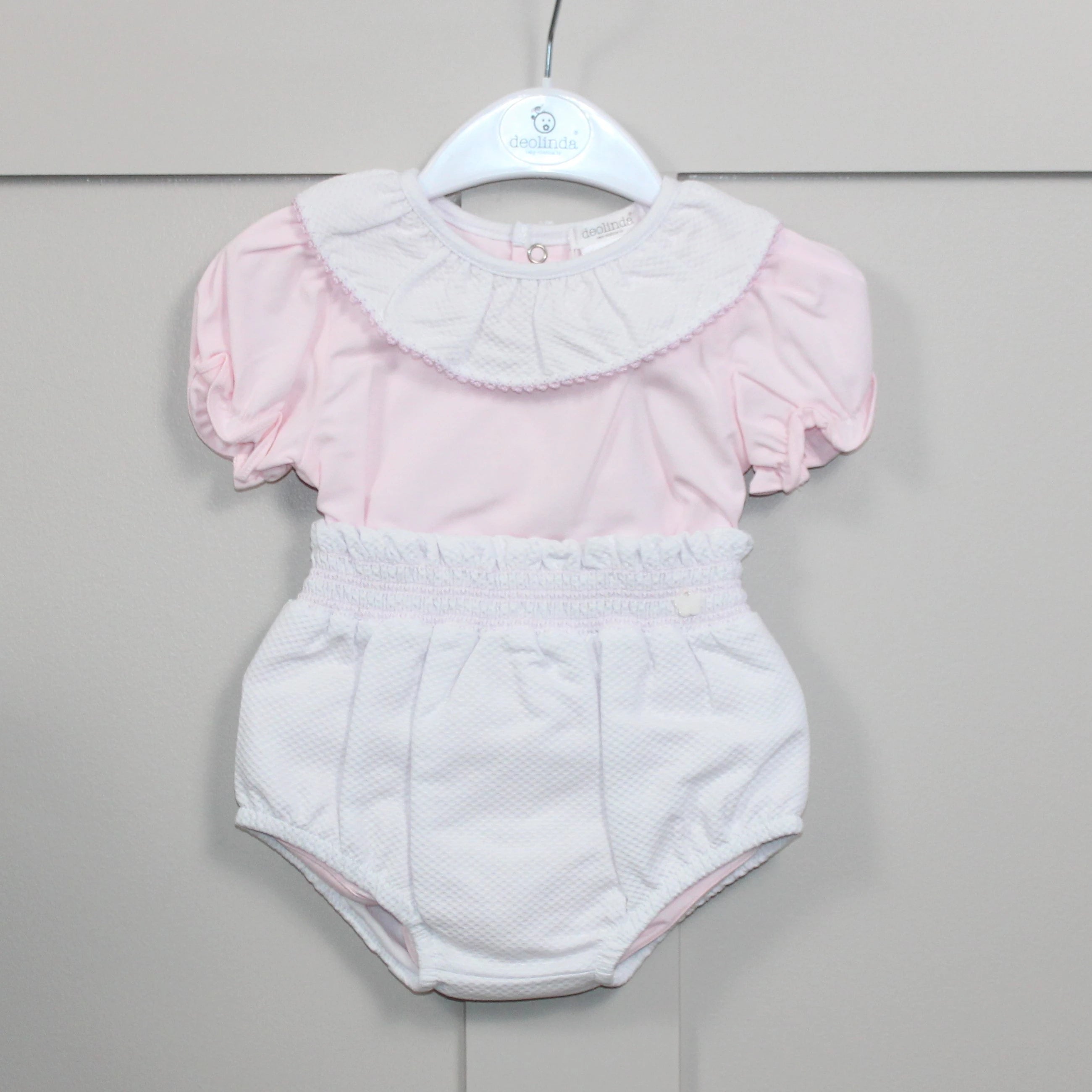 deolinda Pink blouse and bloomers ser 