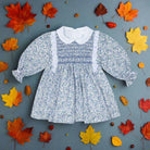 deolinda Navy Noche Floral Print Dress