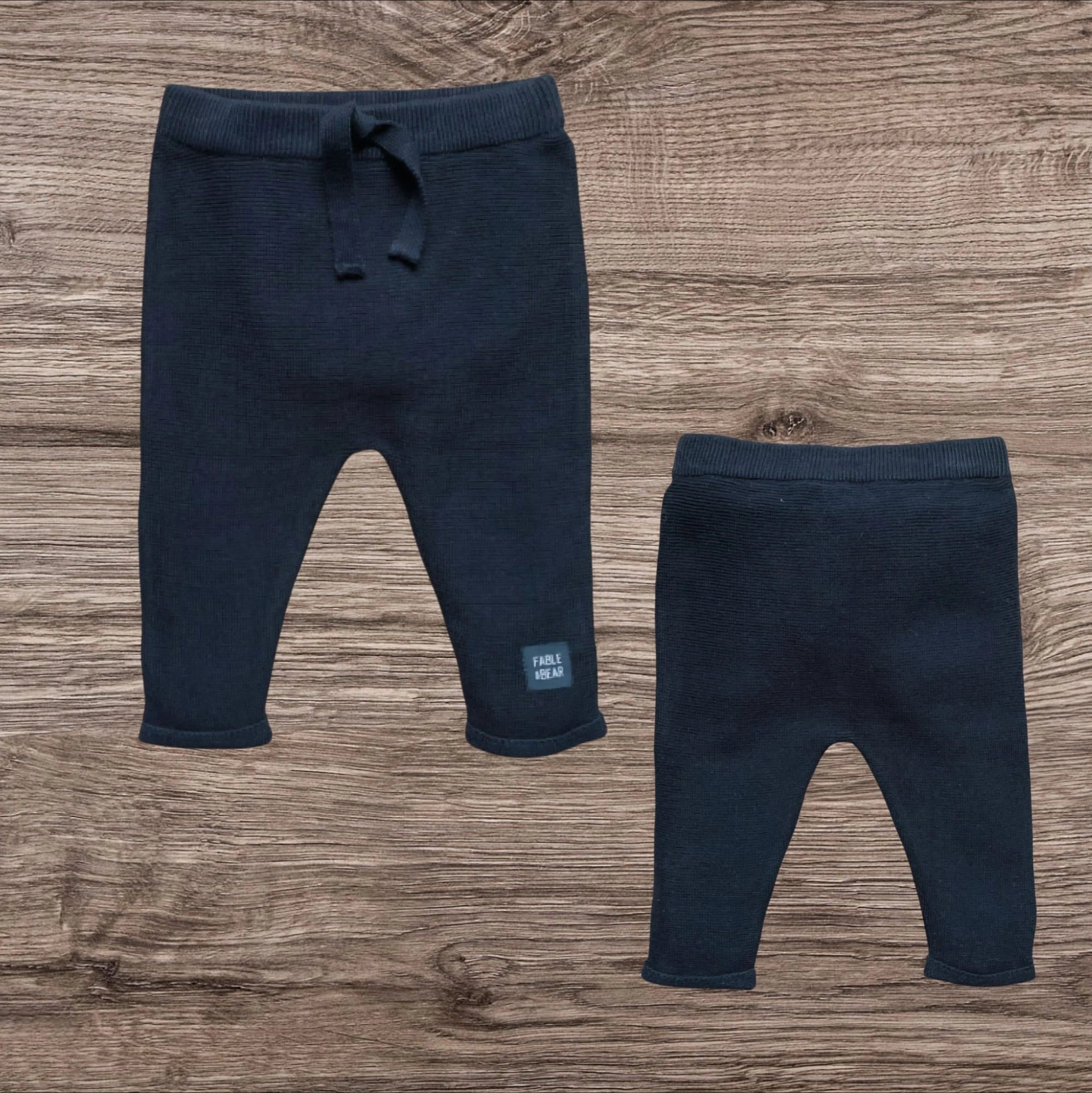 fable and bear black joggers 