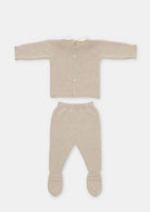 "Mateo" Beige Knit Boys Set by martin aranda 