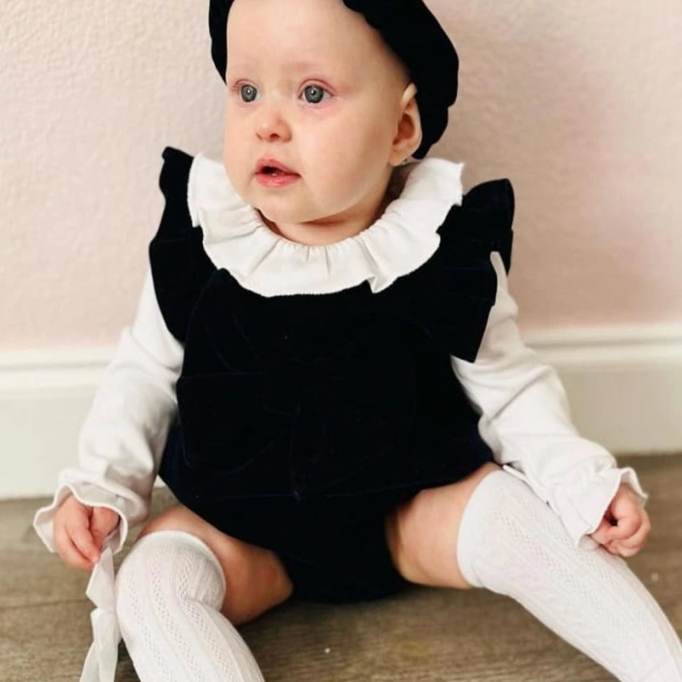Velour Romper With Headband from caramelo kids