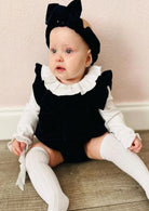 Velour Romper With Headband from caramelo kids
