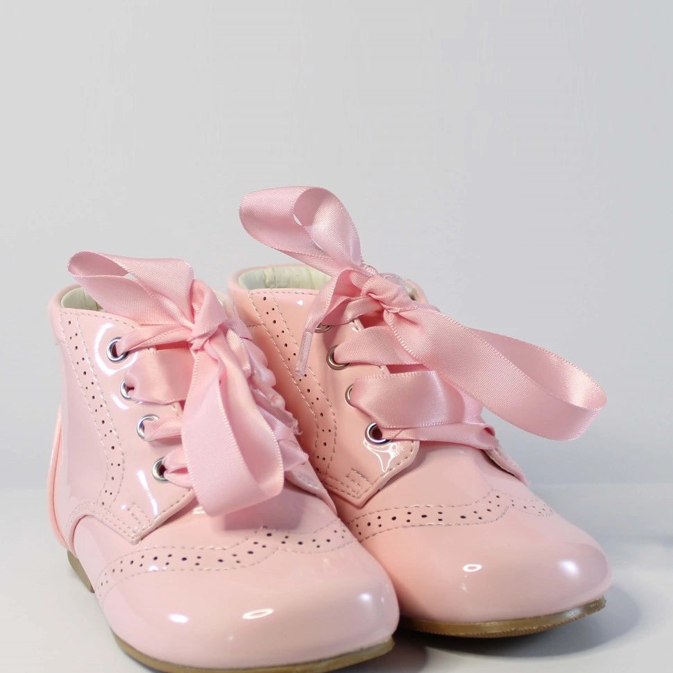 Pink Sevva Patent Boots