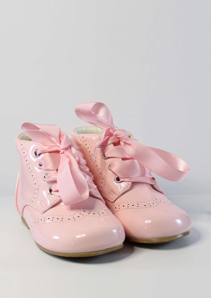 Pink Sevva Patent Boots