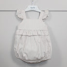 rapife Camel Stripe Frilled Romper