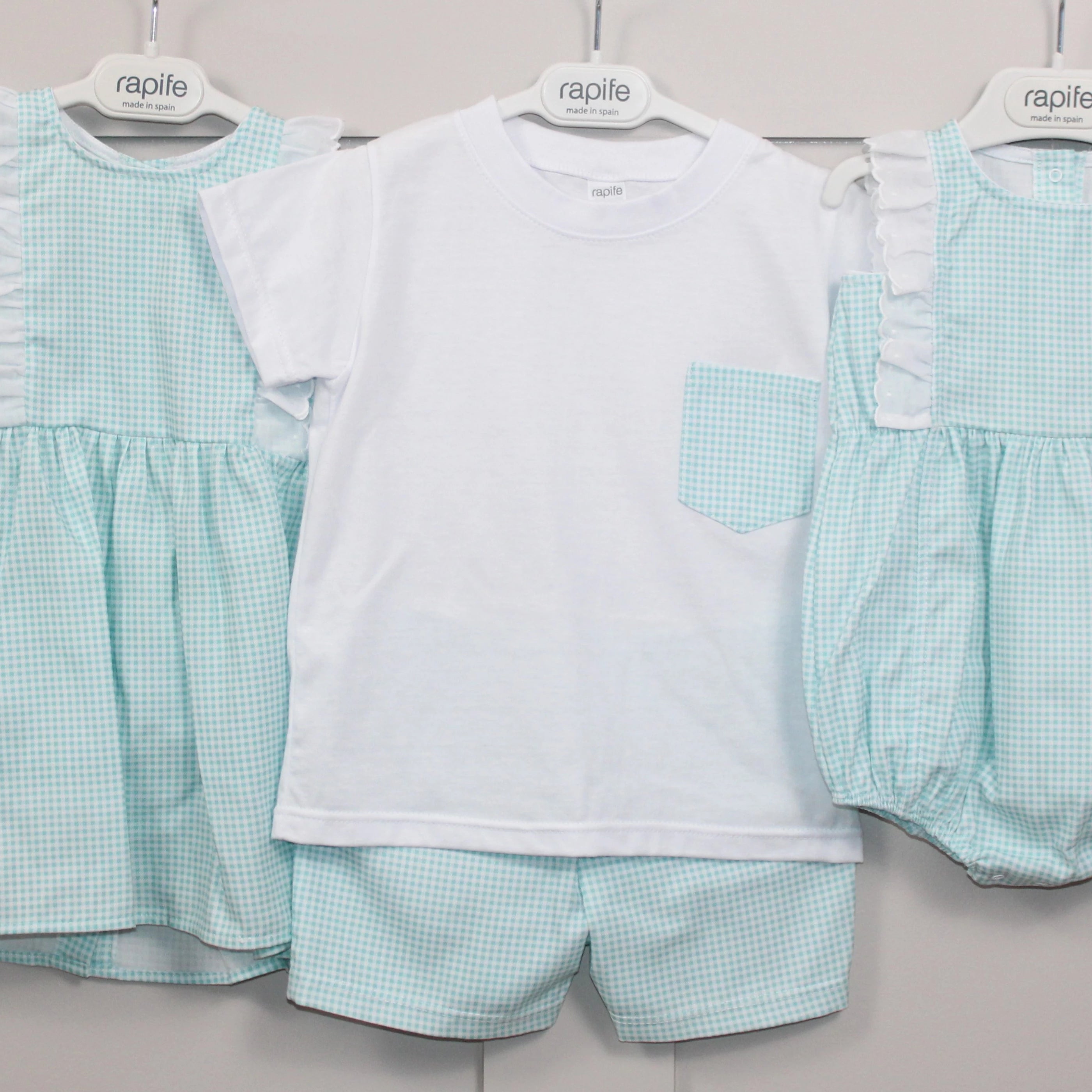 Turquoise Gingham Summer collection