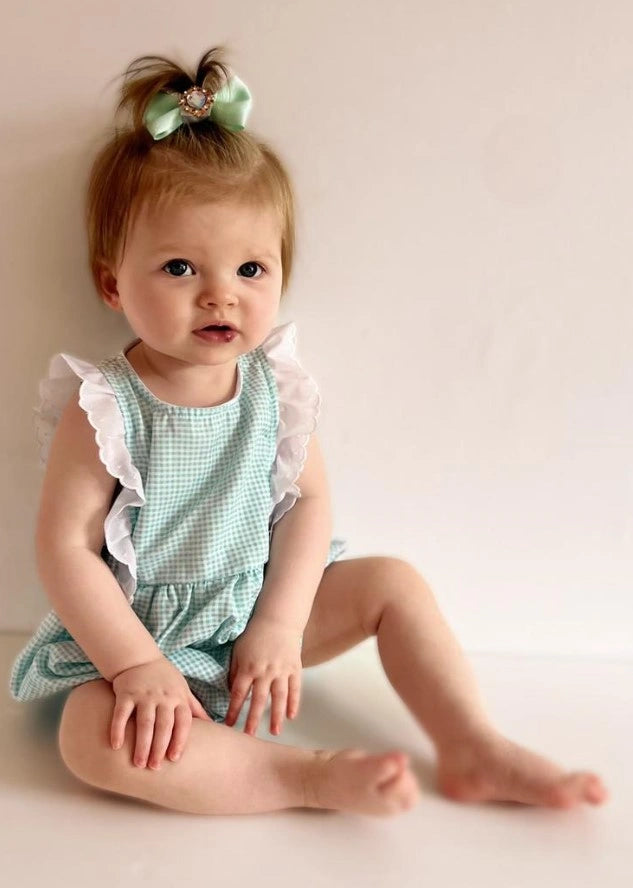 rapife baby romper modelled by brand rep belle
