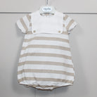 Rapife camel stripe bib boys romper