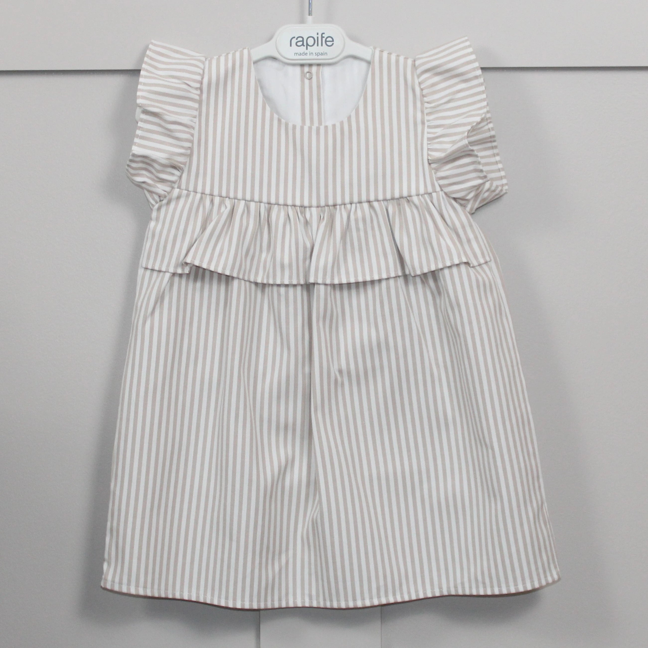 rapife camel stripe dress