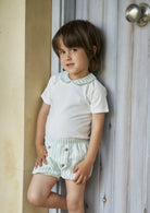 rapife mint stripe bodysuit and shorts set