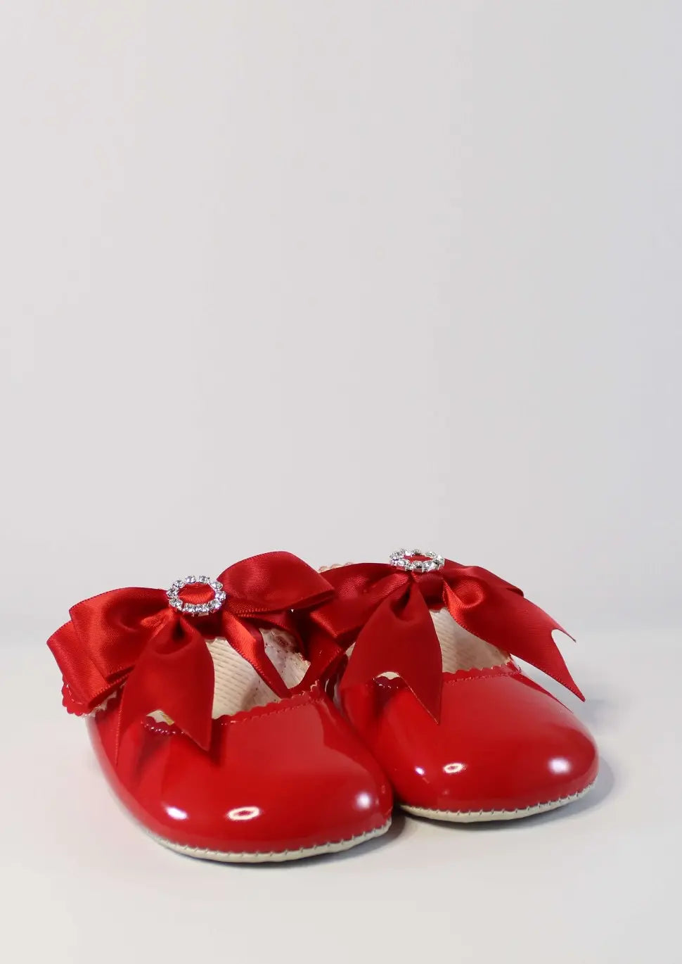Red Diamante Bowed Shoes by baypods
