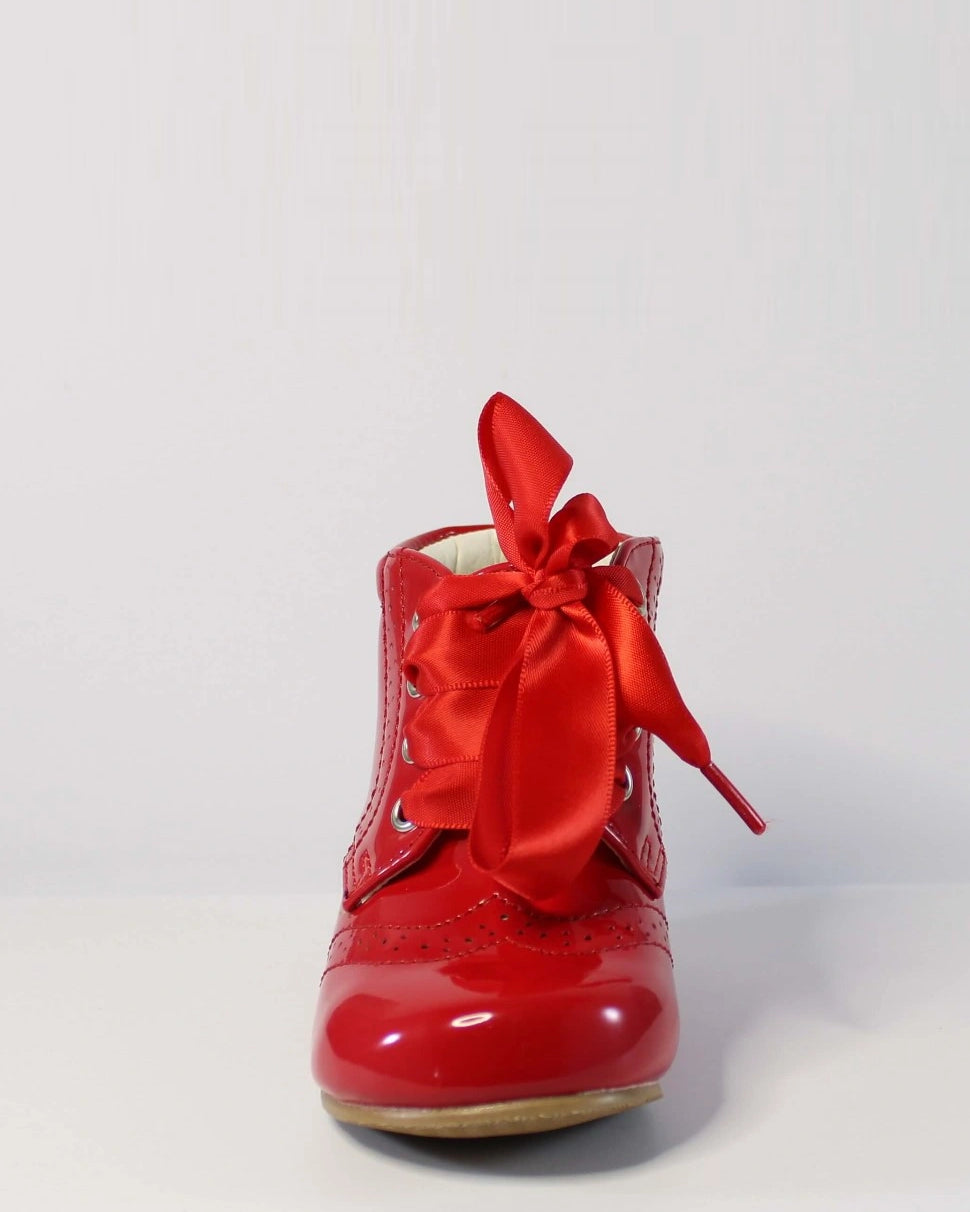 Red Sevva Patent Boots