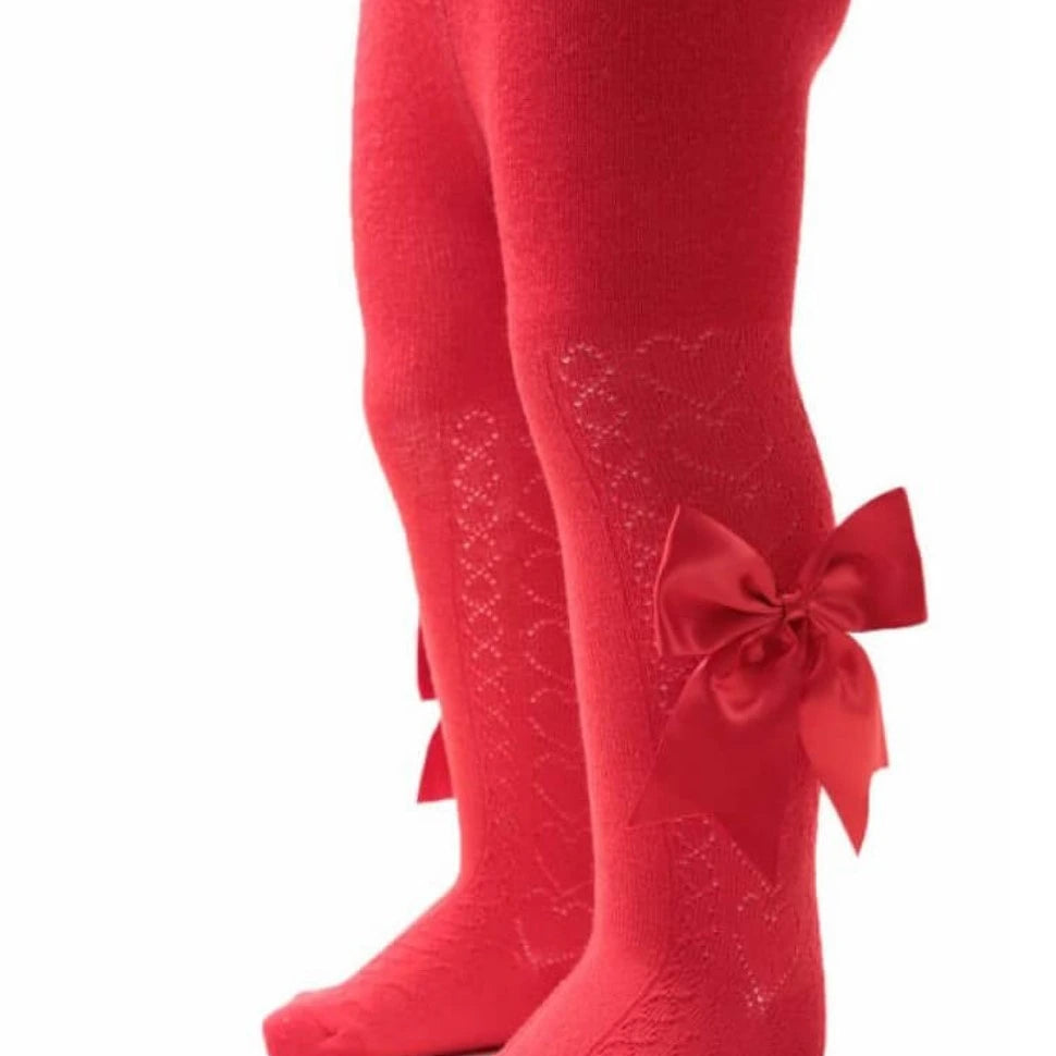 red ankle bow socks from tors childrens wear