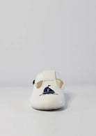Boys White Shoes With Navy Yacht Motif from Baypods