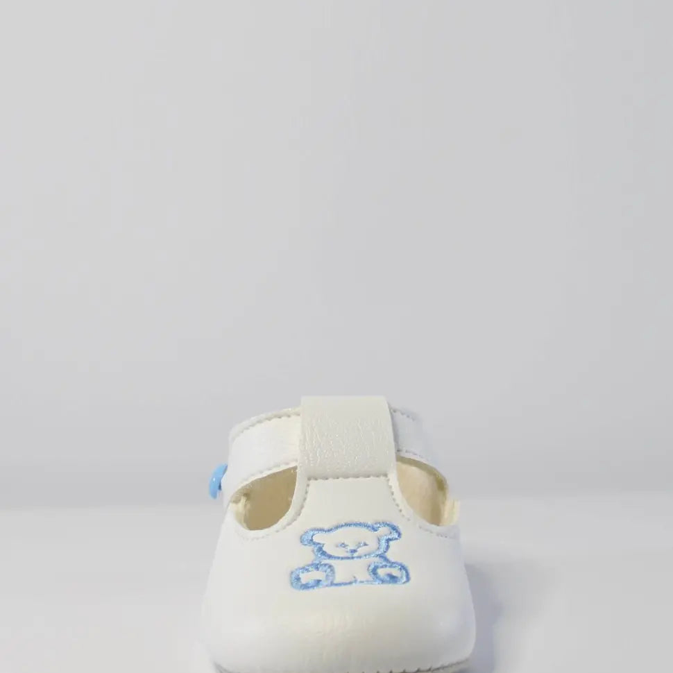 White Teddy Motif baypod Shoes available at tors childrens wear