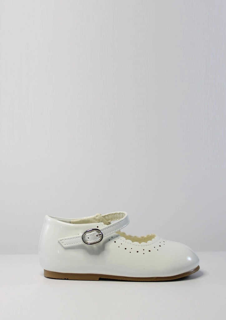 White Mary Janes shoes "Emma"