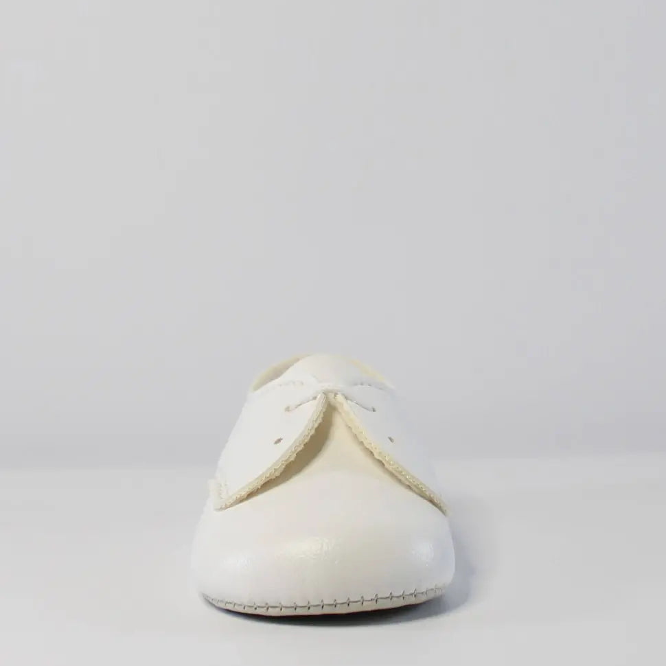Boys White Laced shoes by Baypods from tors childrens wear