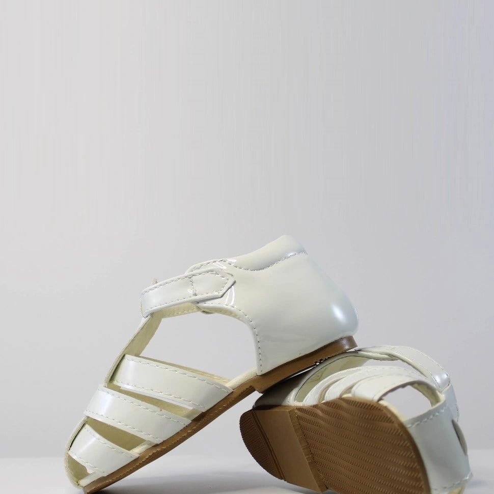 white ralph sandals by sevva