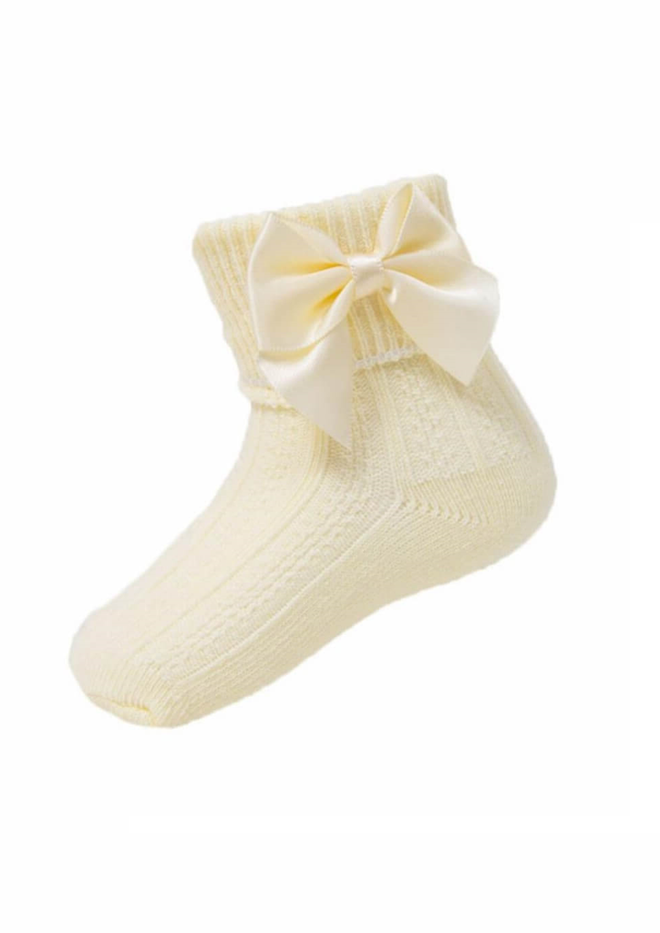 lemon bowed ankle socks from tors childrens wear