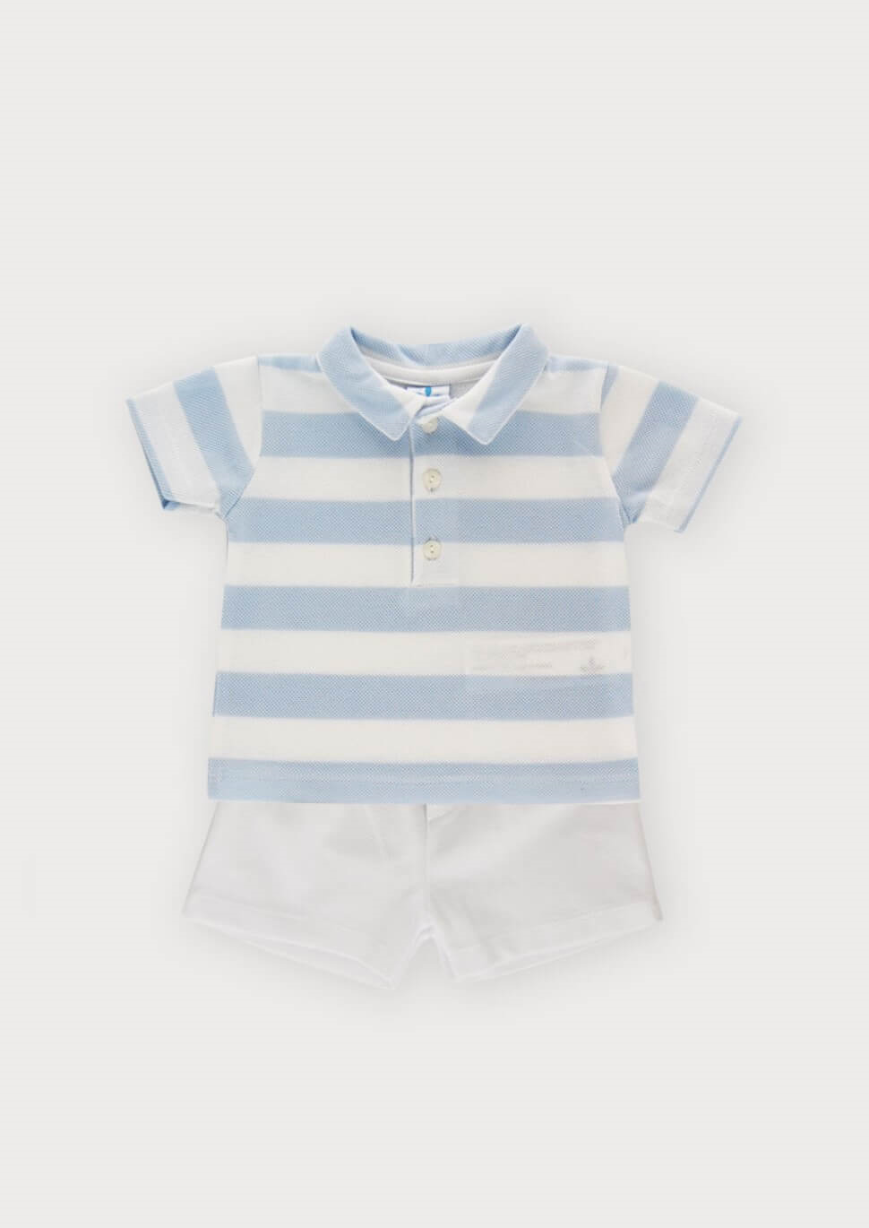 sky striped T-Shirt & Shorts Set by sardon from tors childrens wear
