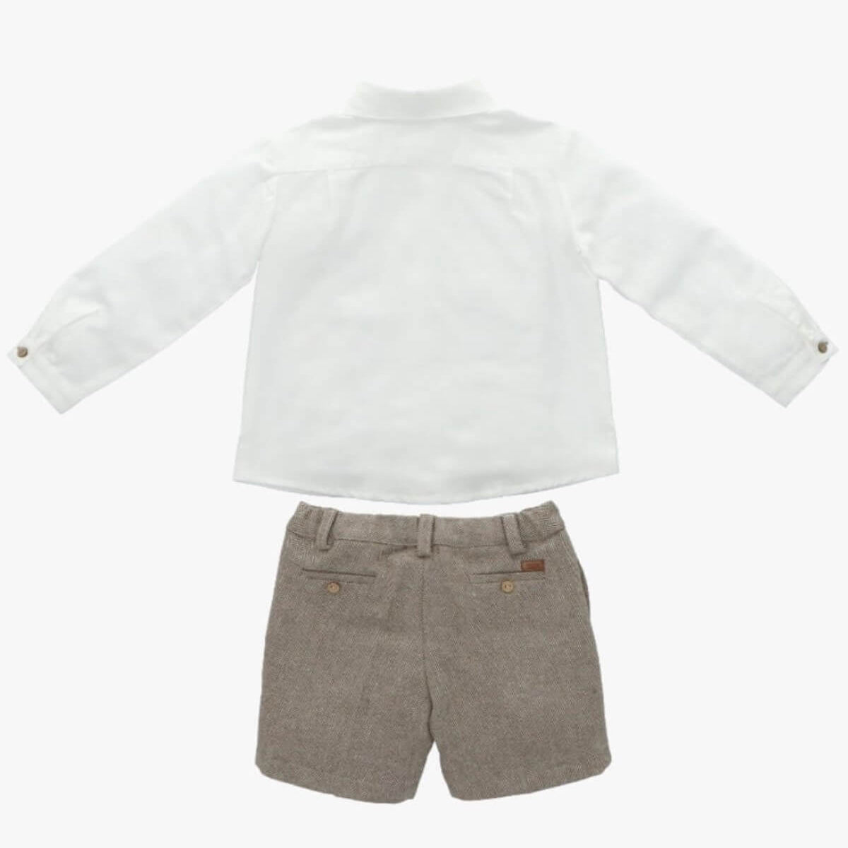 boys  white Shirt and Shorts Set by martin aranda 
