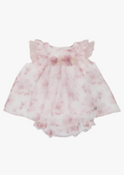 powder pink dress and bloomers set by spanish brand martin aranda available at tors childrens wear