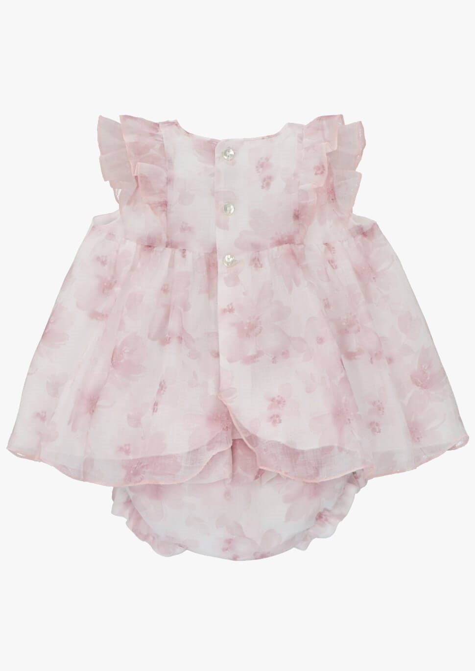 powder pink dress and bloomers set by spanish brand martin aranda get yours now at tors childrens wear