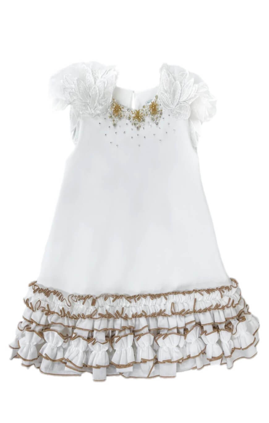 Angelina Dress by petit maison kids front 